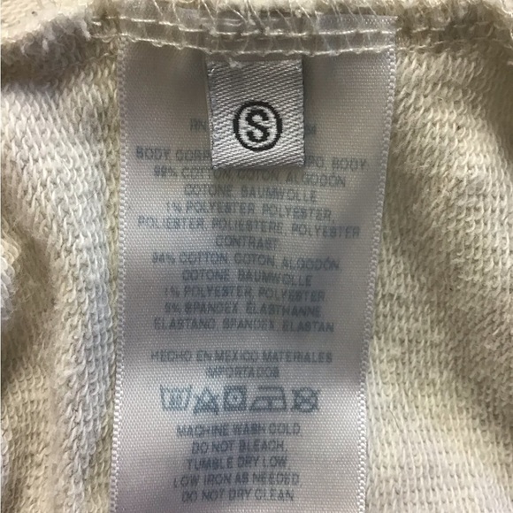 Anthropologie T.la Crew Neck Tunic Beige Sweatshirt Size Small - Picture 12 of 13